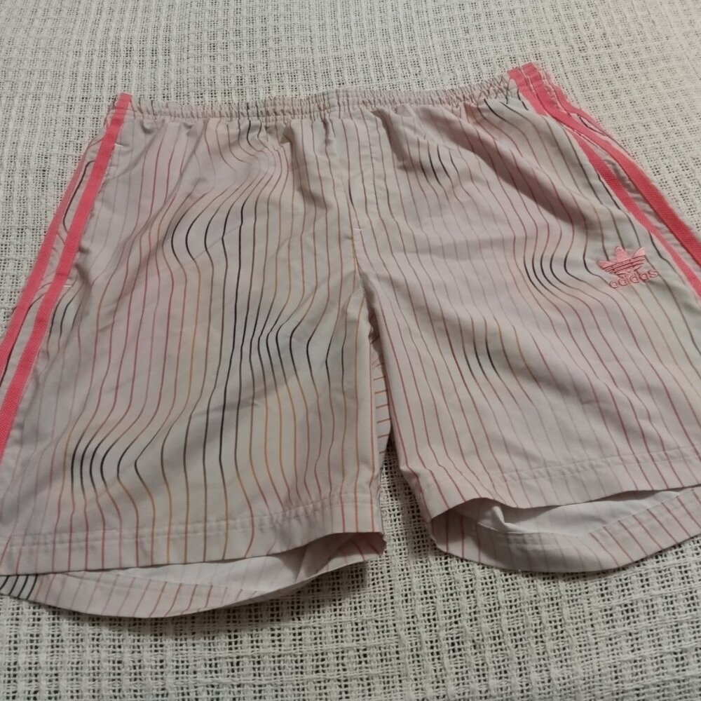 NWOT UNIQUE OLD LOGO ADIDAS SHORT / SWIM SHORT, JAPANESE SIZE "XO" (34")